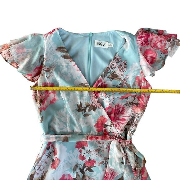 Eliza J Floral Chiffon Maxi Dress, Cottage 4 | NWOT Romantic Wedding Guest Gown - Picture 6 of 10